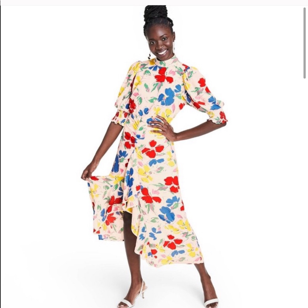 NWT 💥Christopher Rogers for Target Flora MIDI Women’s dress Sz. 12